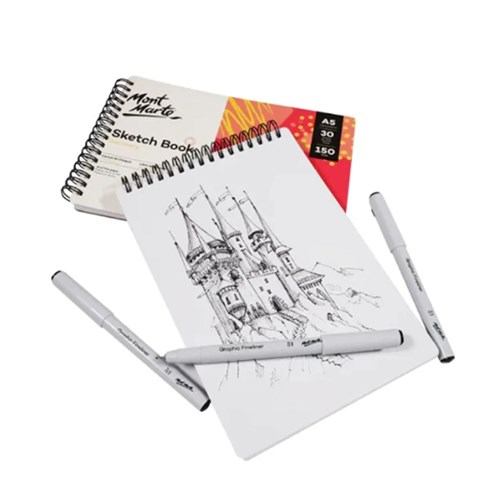 MONT MARTE SKETCH BOOK A5 150gsm spiral bound(2)
